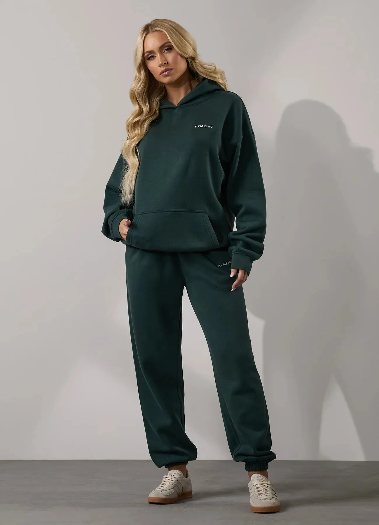 Gym King 365 Relaxed Fit Hood Tracksuit - Deep Forest Green sold by The Gym King