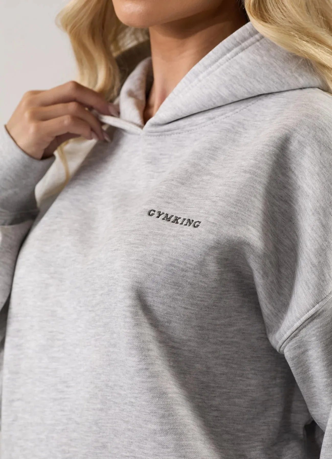 Gym King 365 Relaxed Fit Hood Tracksuit - Snow Marl sold by The Gym King product image thumbnail 5