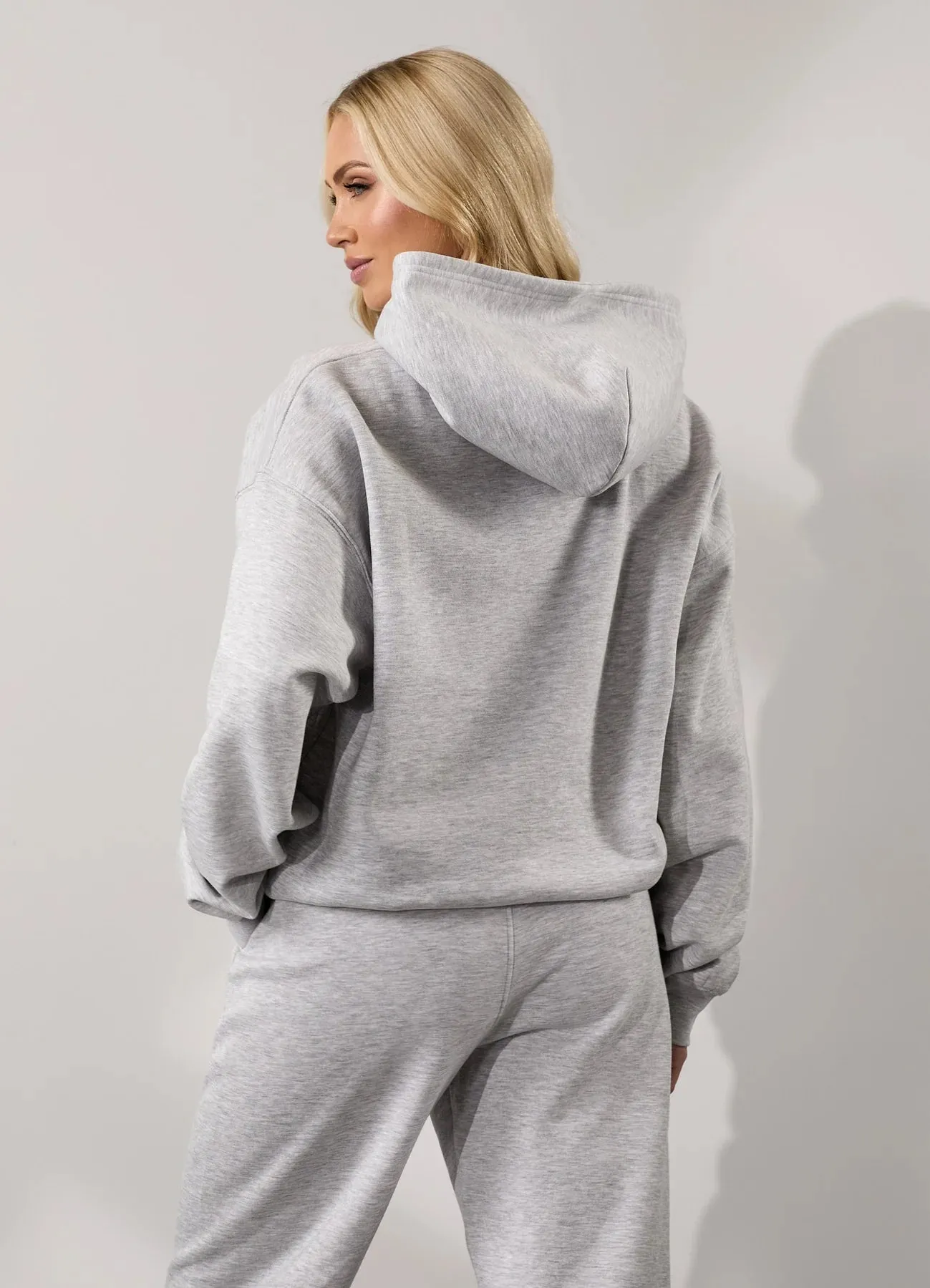 Gym King 365 Relaxed Fit Hood Tracksuit - Snow Marl sold by The Gym King product image thumbnail 4