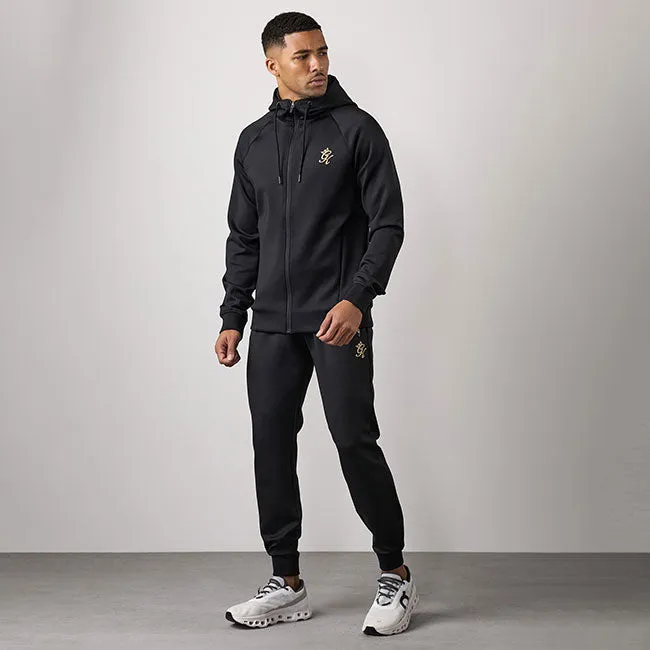 Gym King Full Zip Poly Tracksuit - Black/Gold sold by The Gym King product image thumbnail 2