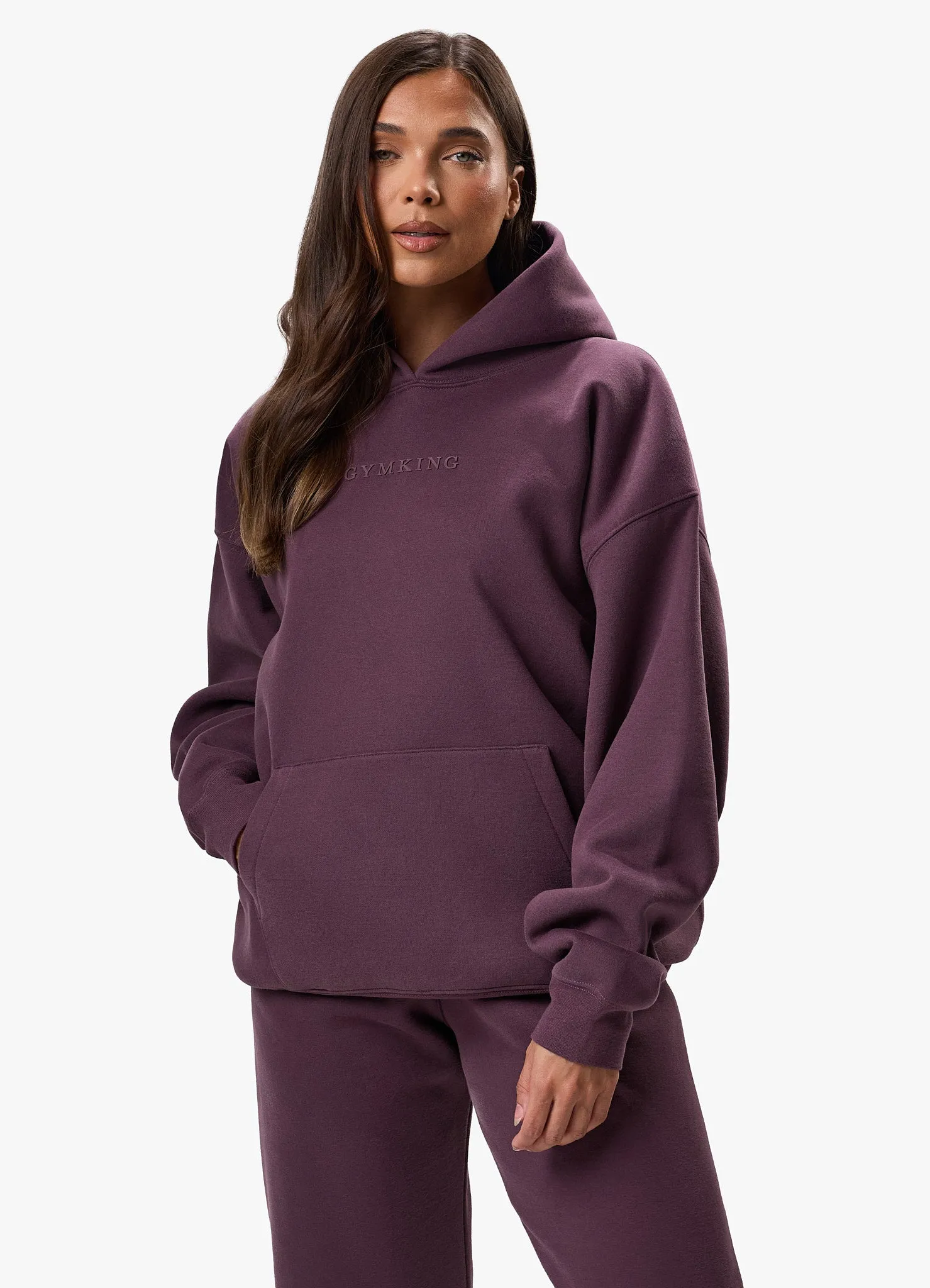 Gym King Luxe Hood Tracksuit - Deep Plum sold by The Gym King product image thumbnail 3