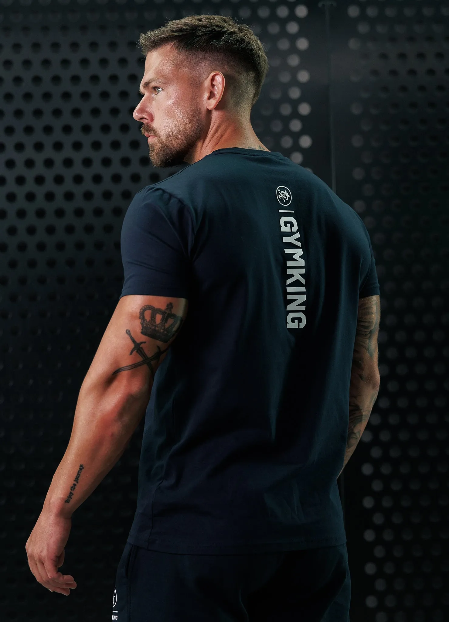 Gym King Aventus Tee - Navy sold by The Gym King
