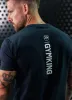 Gym King Aventus Tee - Navy sold by The Gym King