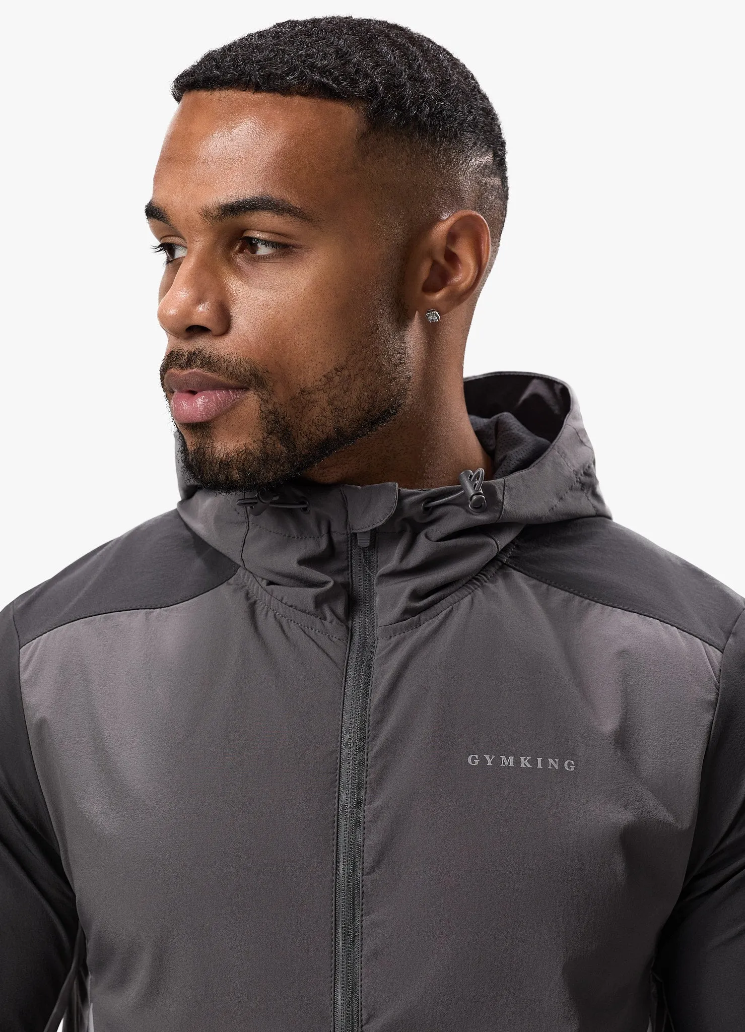 Gym King Advance Tracksuit - Black/Fossil Grey sold by The Gym King product image thumbnail 4