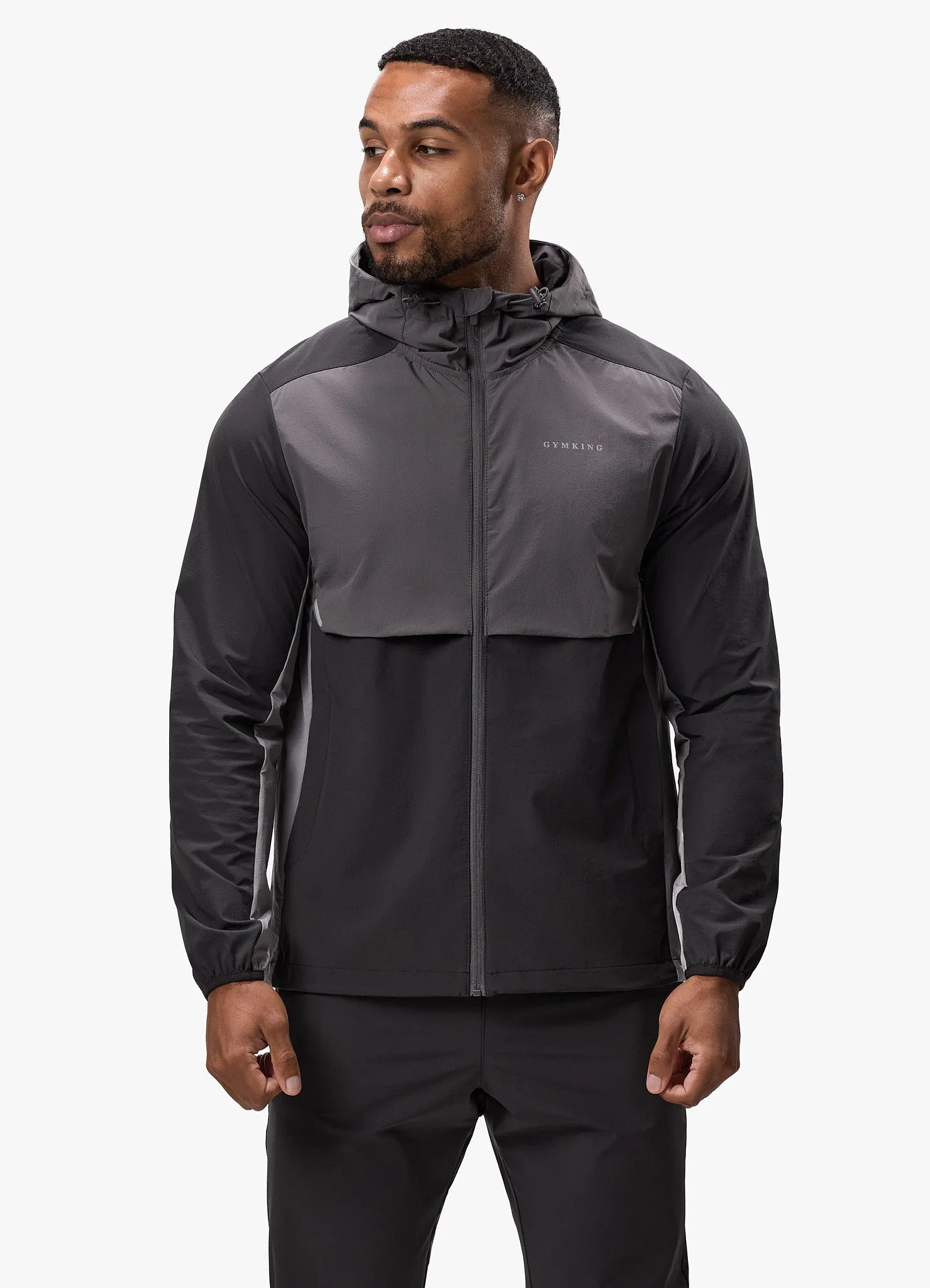 Gym King Advance Tracksuit - Black/Fossil Grey sold by The Gym King product image thumbnail 3