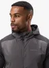 Gym King Advance Tracksuit Top - Black/Fossil Grey sold by The Gym King