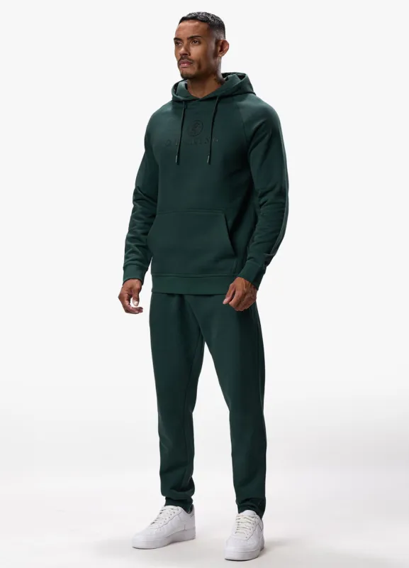 Gym King Pro Logo Hood Tracksuit - Deep Forest Green sold by The Gym King