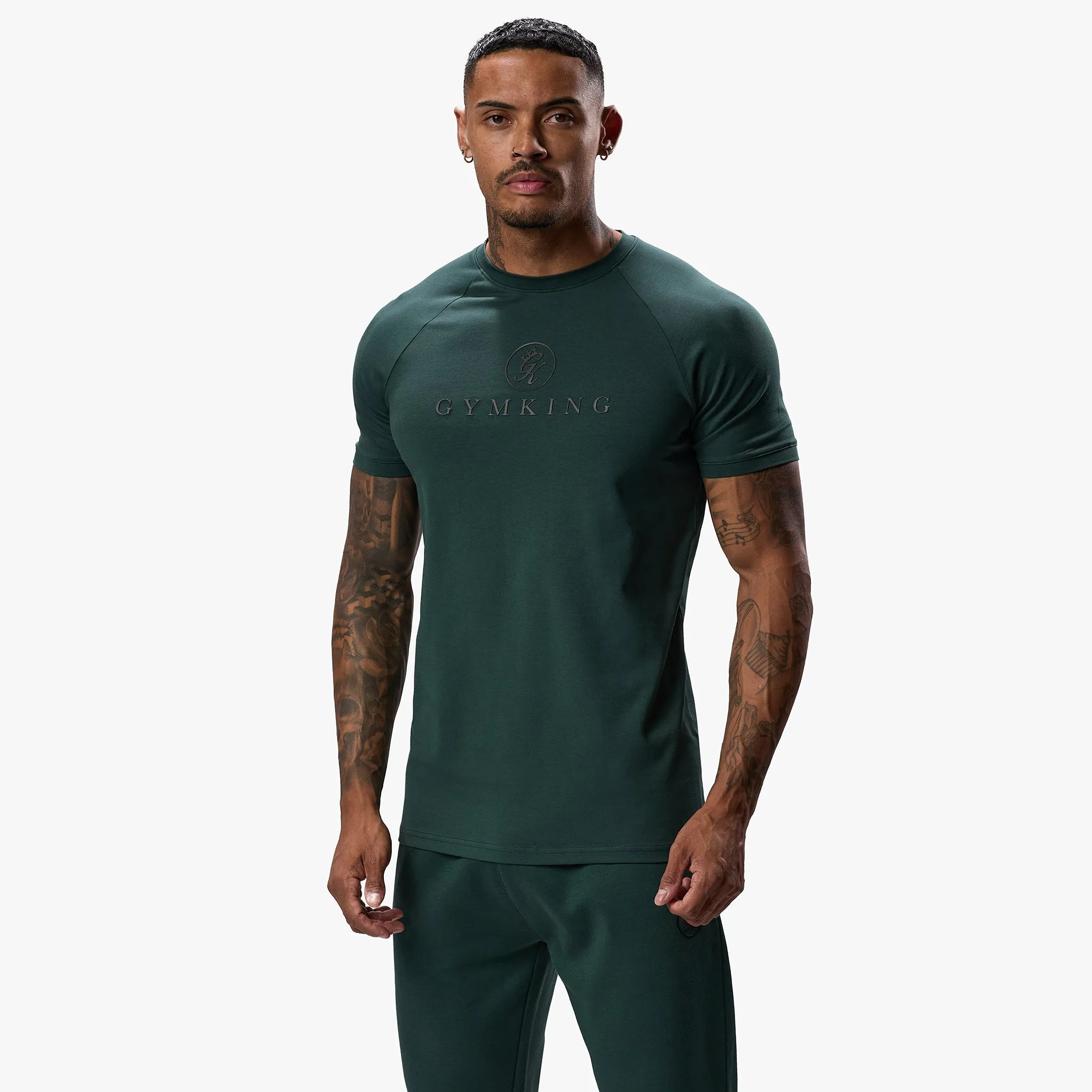 Gym King Pro Jersey Tee - Deep Forest Green sold by The Gym King product image thumbnail 2
