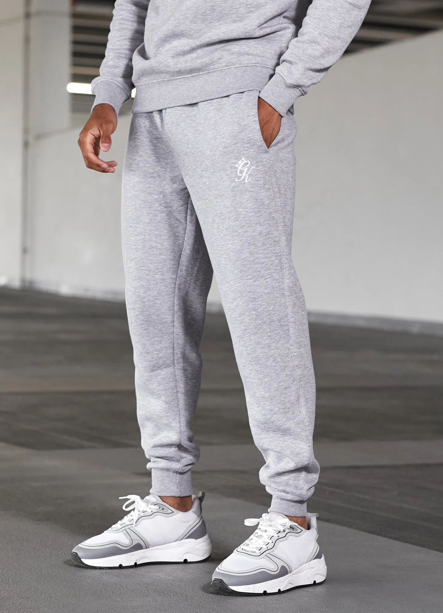 Gym King Fundamental Fleece Jogger - Grey Marl sold by The Gym King