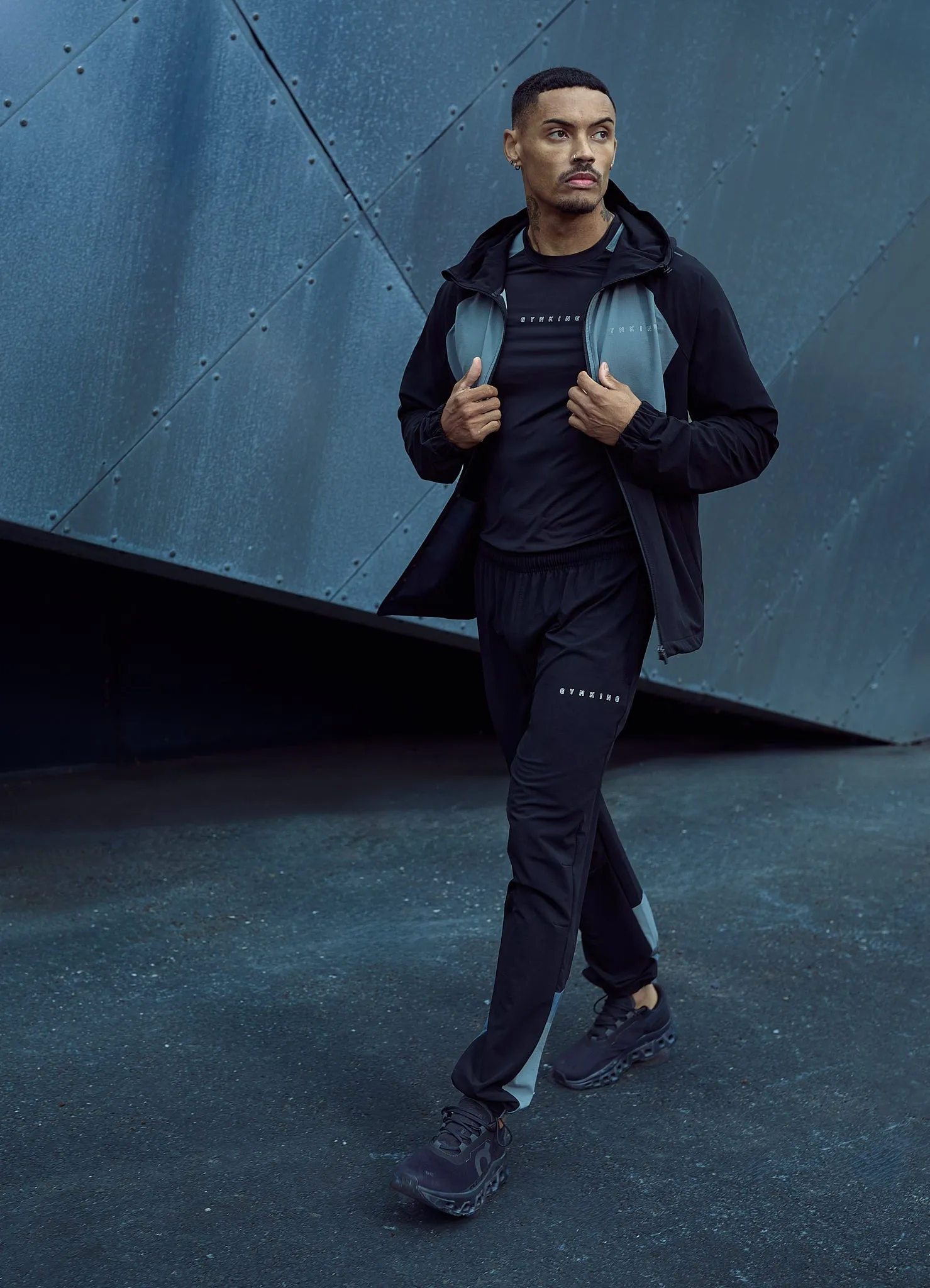 Gym King React Woven Tracksuit - Black sold by The Gym King product image thumbnail 3