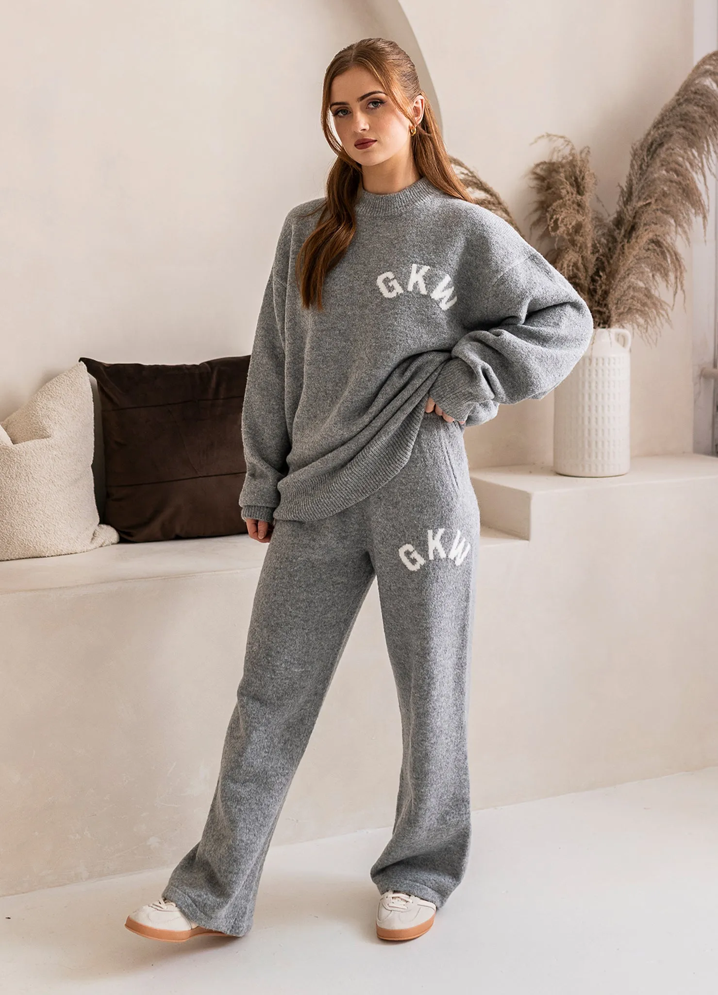 Gym King Restore Knitted Crew - Grey Marl sold by The Gym King product image thumbnail 4