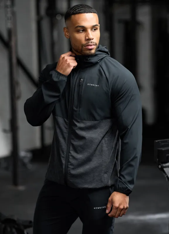 Gym King Enigma Full Zip Hood - Black sold by The Gym King