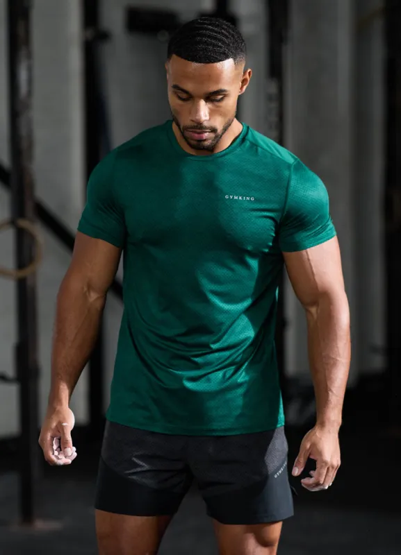Gym King Enigma AOP Tee - Emerald Green sold by The Gym King