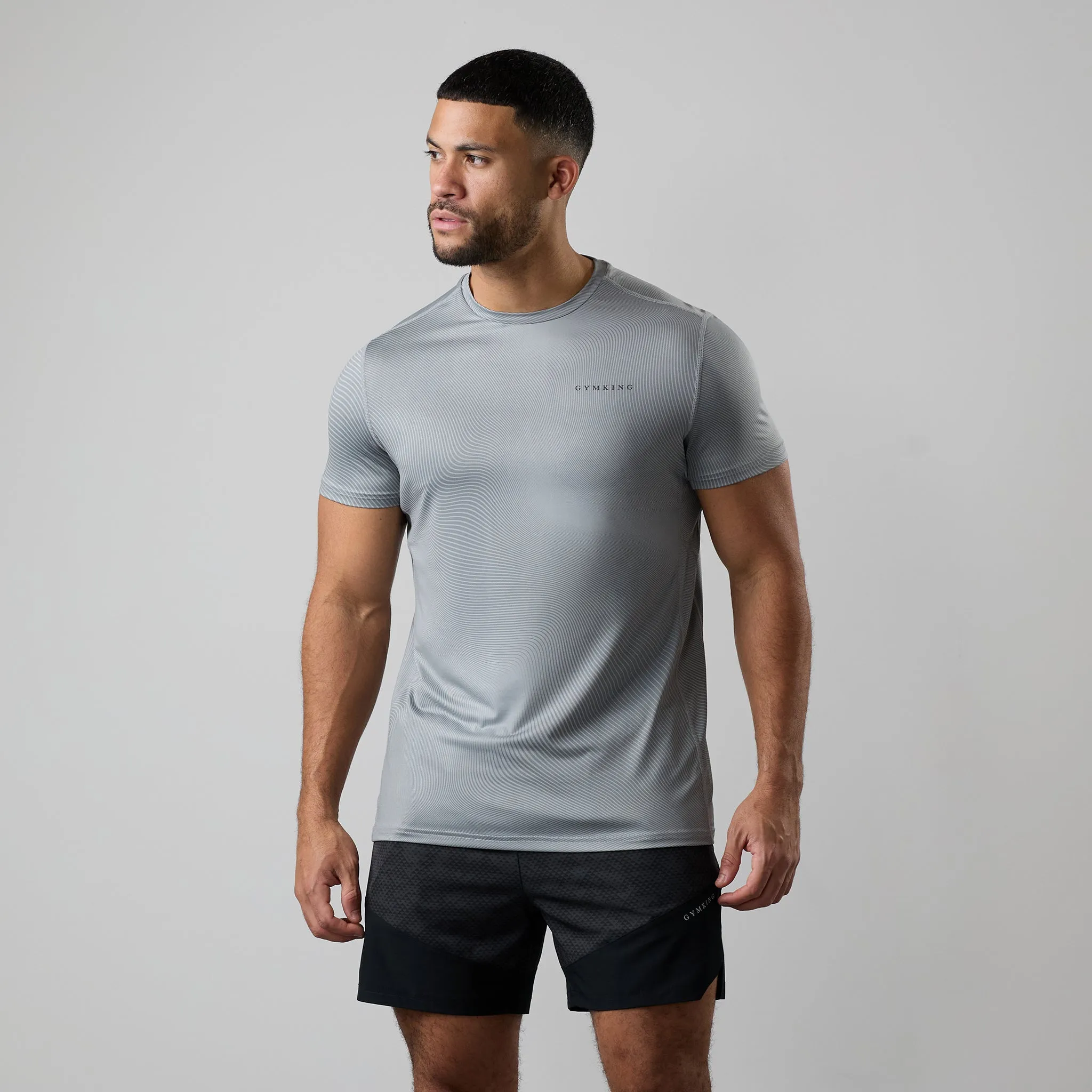Gym King Enigma Abstract Tee - Urban Grey sold by The Gym King product image thumbnail 2