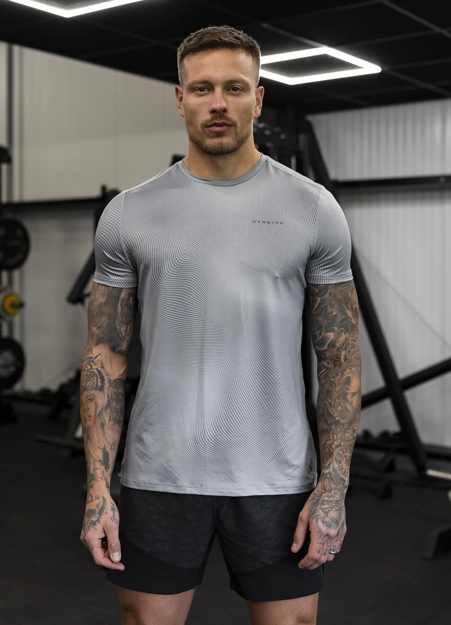 Gym King Enigma Abstract Tee - Urban Grey sold by The Gym King product image thumbnail 4