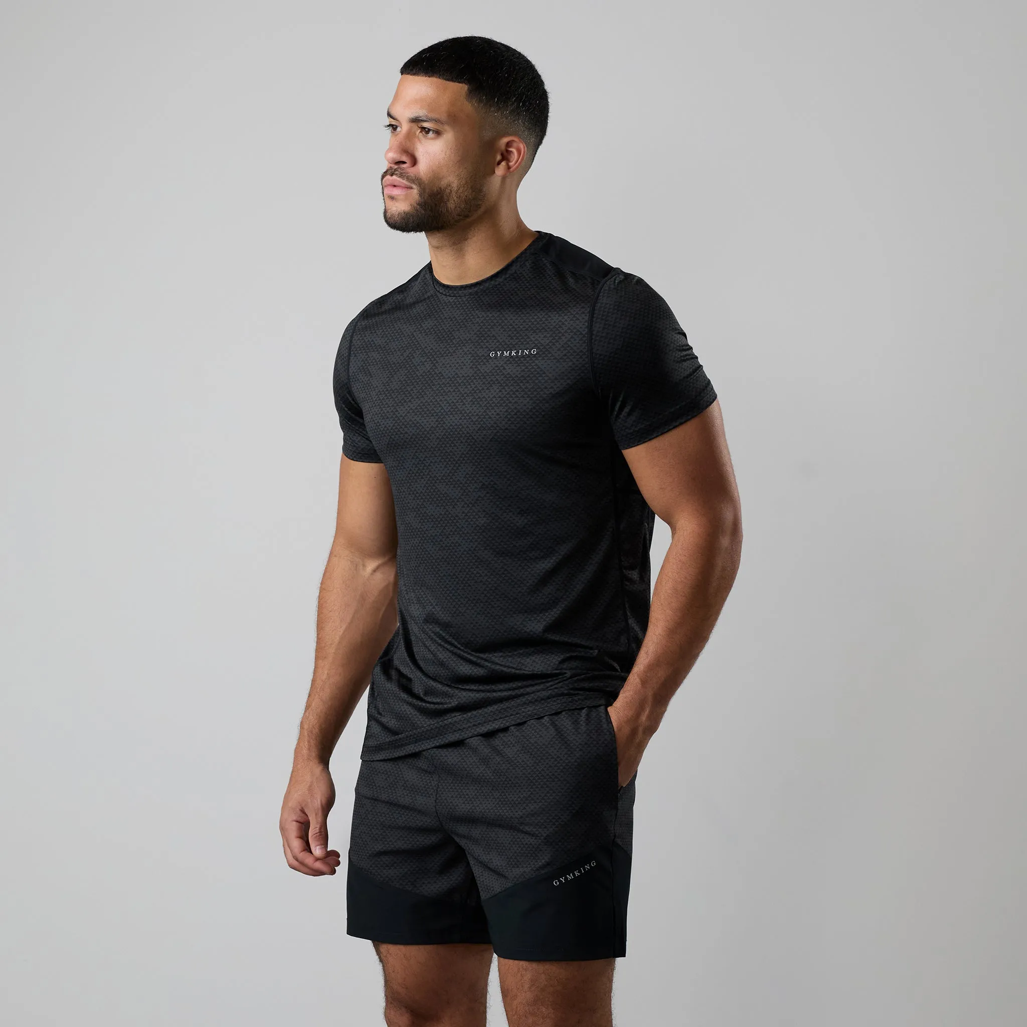 Gym King Enigma AOP Tee - Black sold by The Gym King product image thumbnail 2