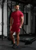 Gym King Enigma AOP Short - Deep Red sold by The Gym King