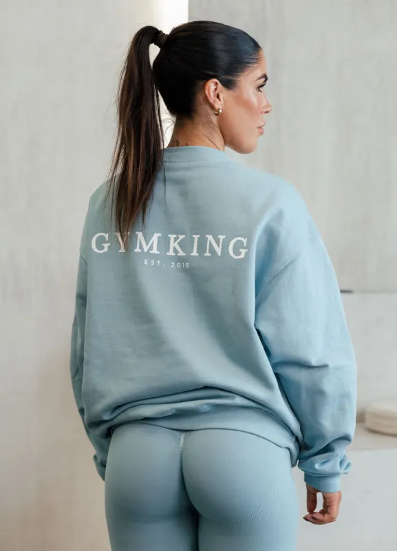 Gym King Established Crew - Stone Blue sold by The Gym King