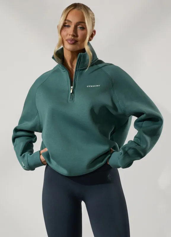 Gym King 365 Raglan Sleeve Funnel - Dusky Fern sold by The Gym King