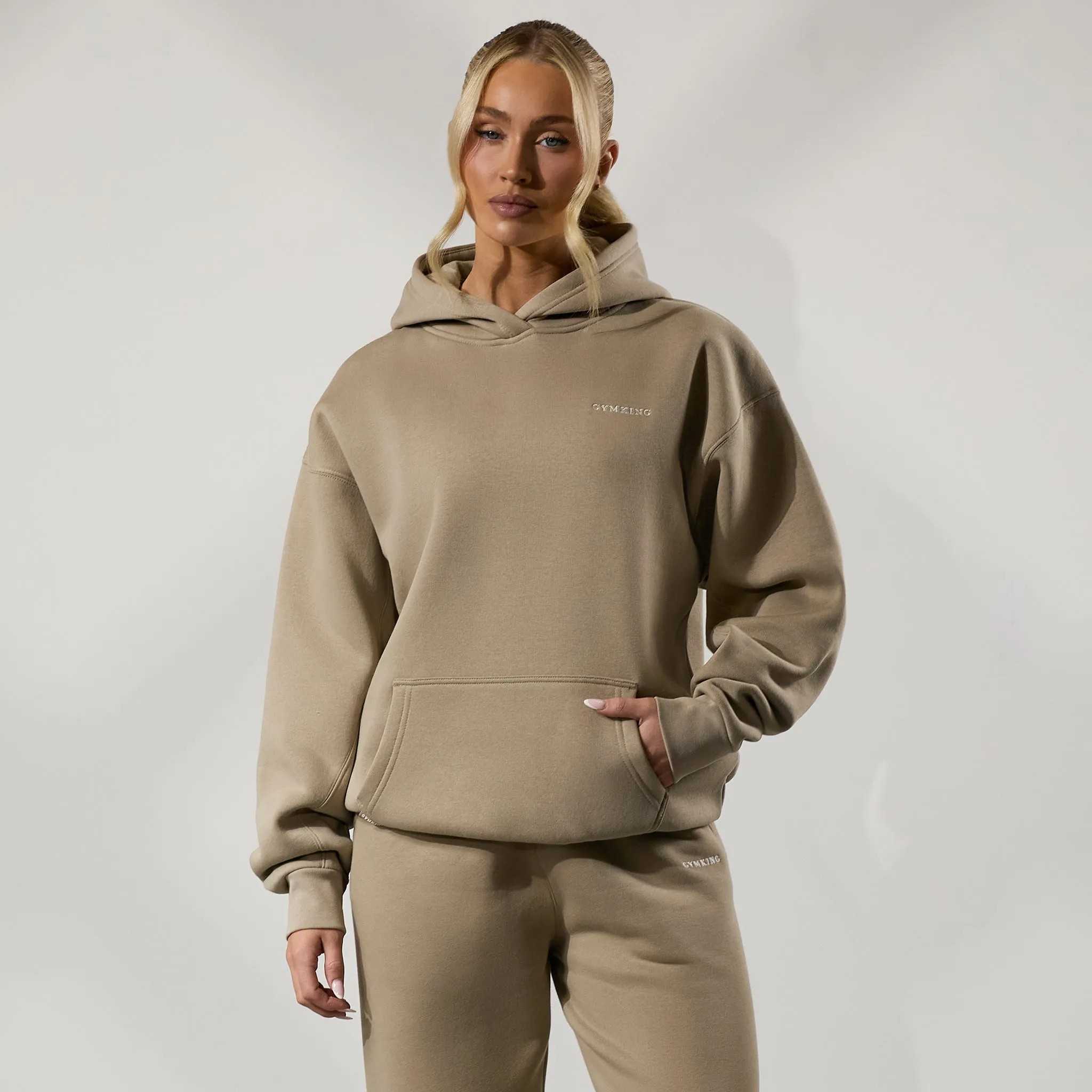 Gym King 365 Relaxed Fit Hood - Latte sold by The Gym King product image thumbnail 2