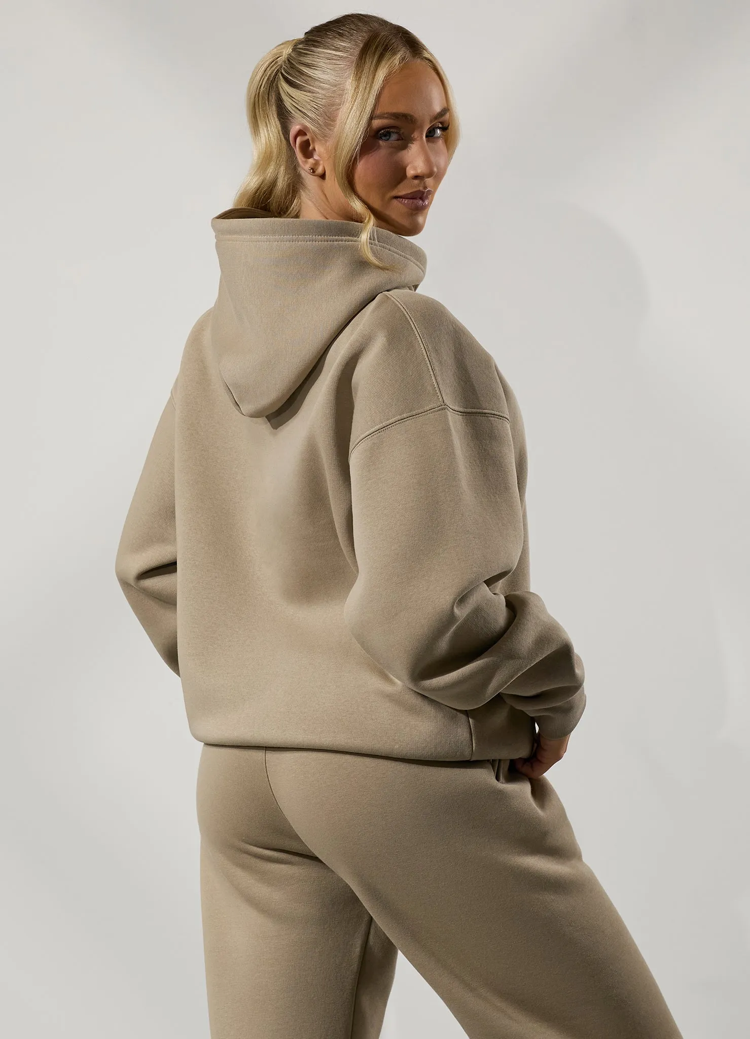 Gym King 365 Relaxed Fit Hood - Latte sold by The Gym King product image thumbnail 3