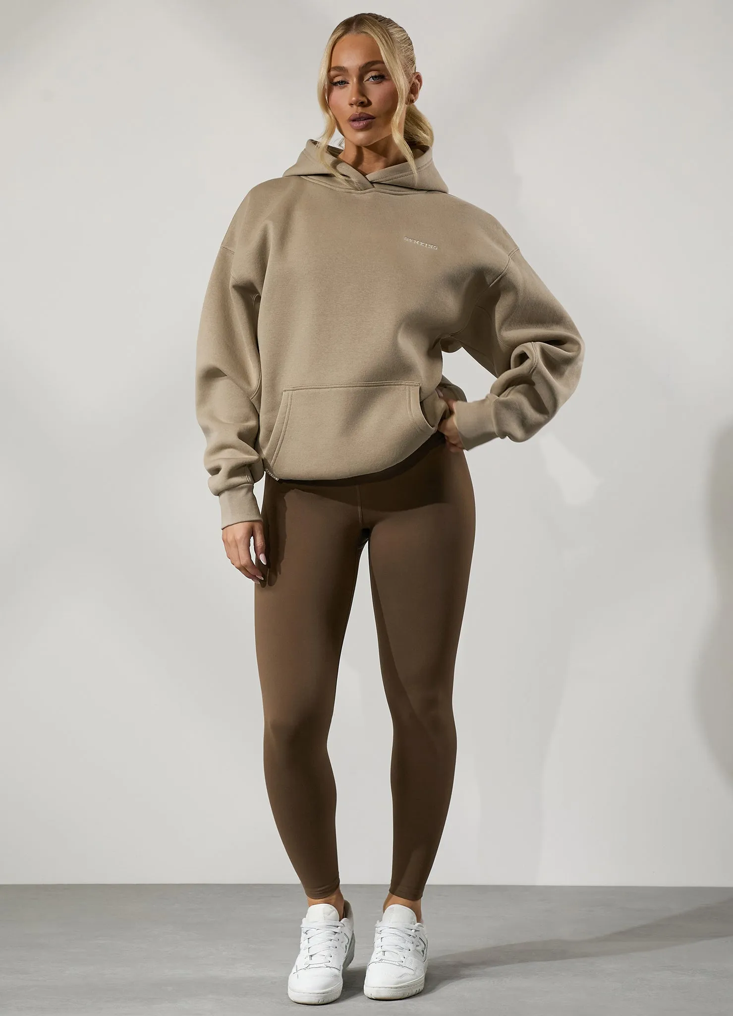 Gym King 365 Relaxed Fit Hood - Latte sold by The Gym King product image thumbnail 4