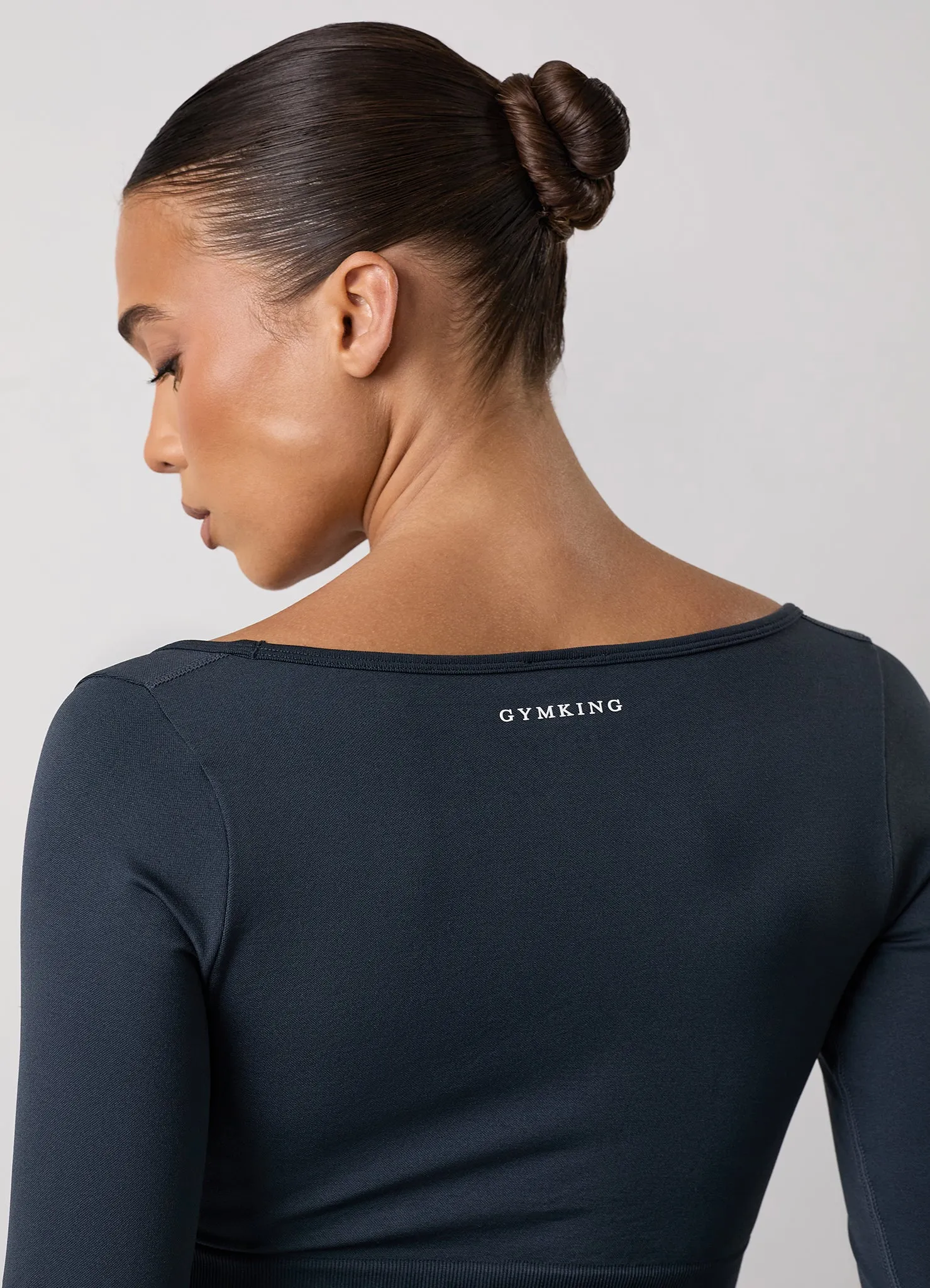 Gym King Sculpt Long Sleeve Tee - Midnight Blue sold by The Gym King product image thumbnail 3