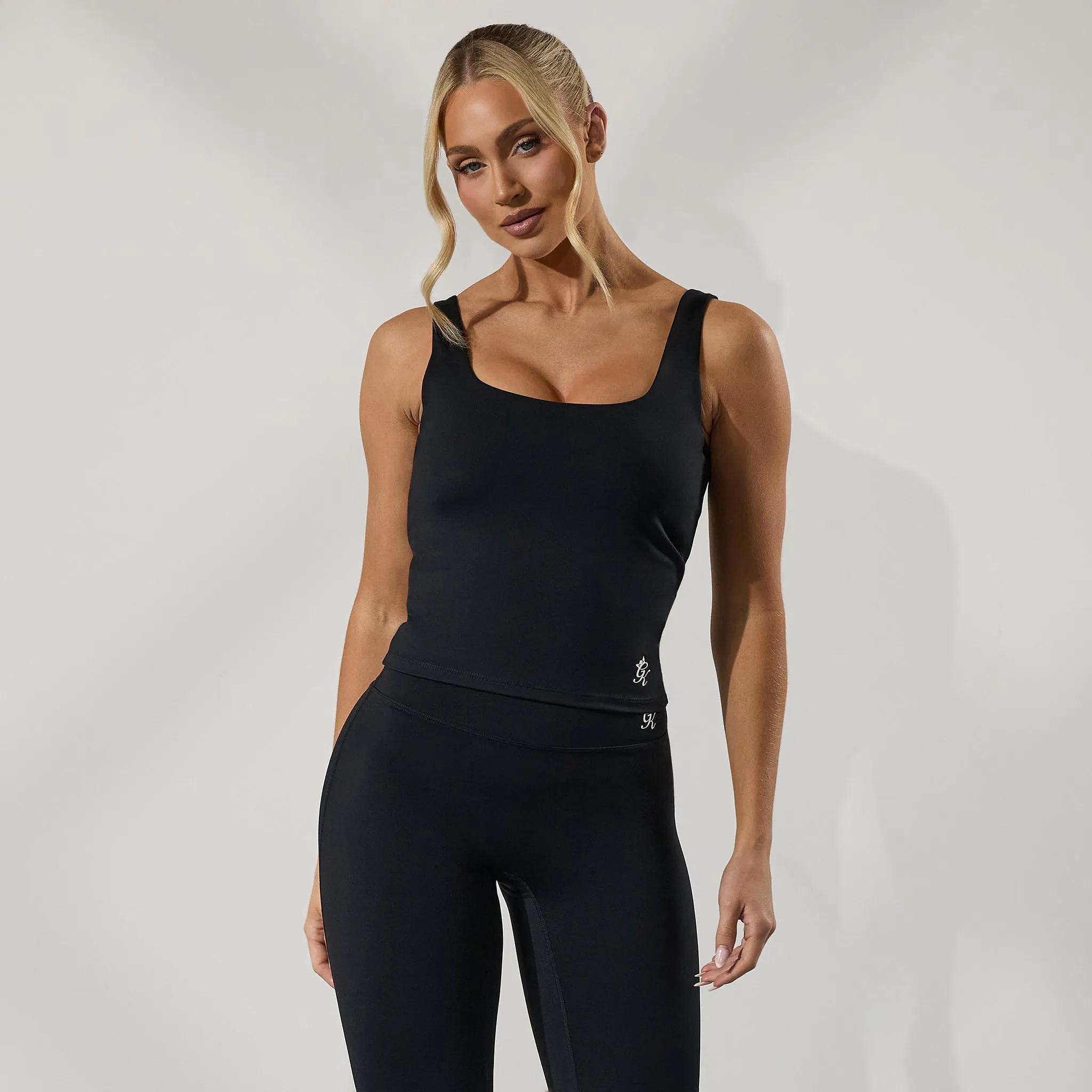 Gym King 365 Square Neck Vest - Black sold by The Gym King product image thumbnail 2