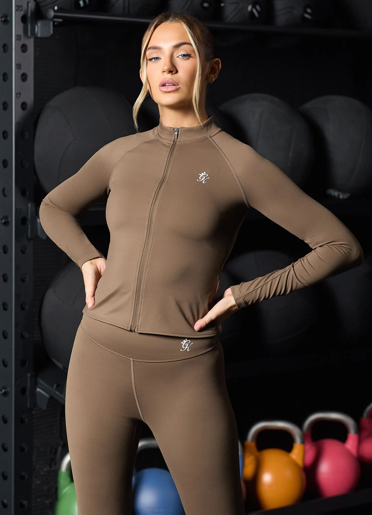 Gym King 365 Full Zip Funnel - Maple Brown sold by The Gym King product image thumbnail 5