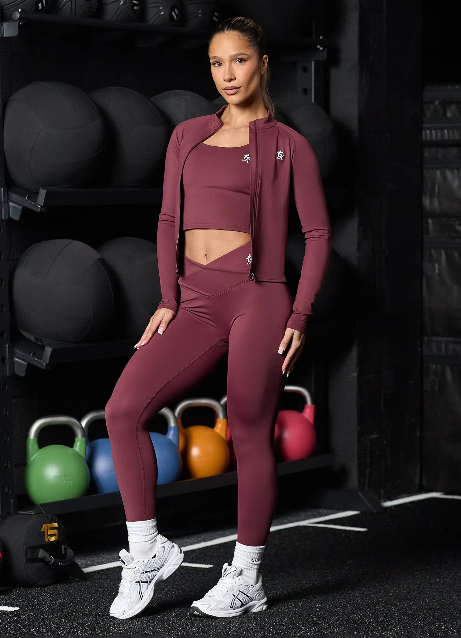 Gym King 365 Full Zip Funnel - Burgundy sold by The Gym King product image thumbnail 5