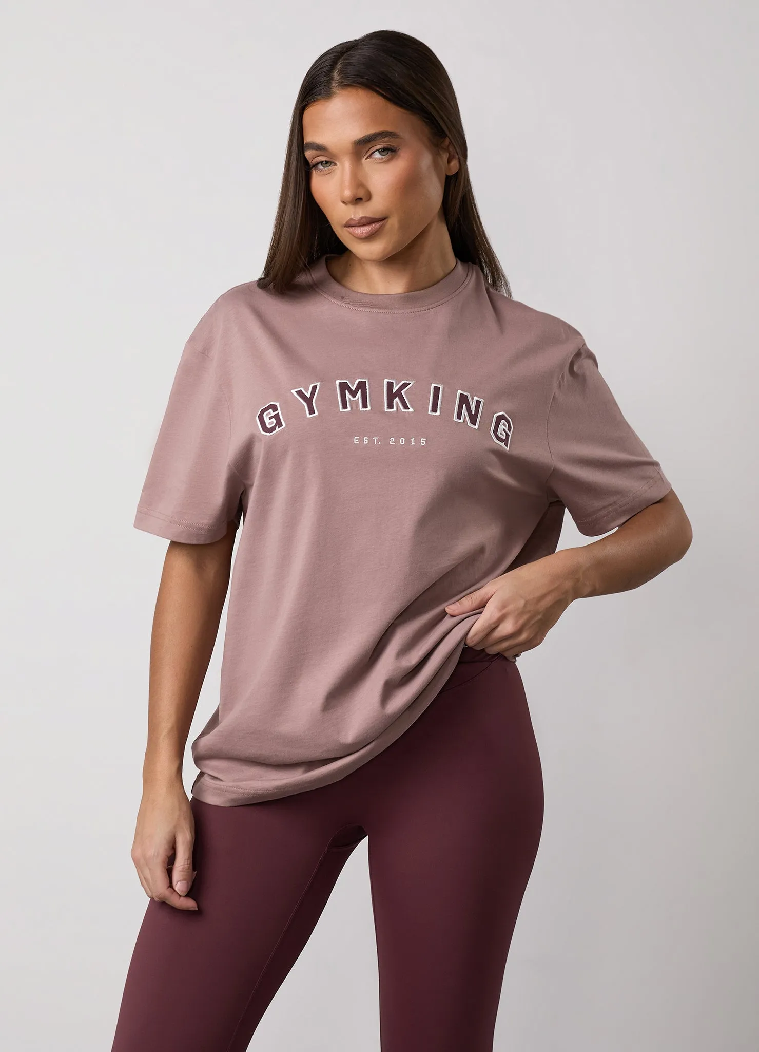 Gym King Shadow Jersey BF Tee - Fawn sold by The Gym King product image thumbnail 5