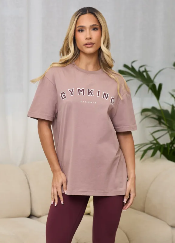 Gym King Shadow Jersey BF Tee - Fawn sold by The Gym King