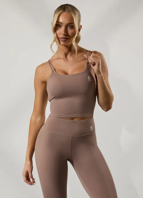 Gym King 365 Long Line Tank - Fawn sold by The Gym King