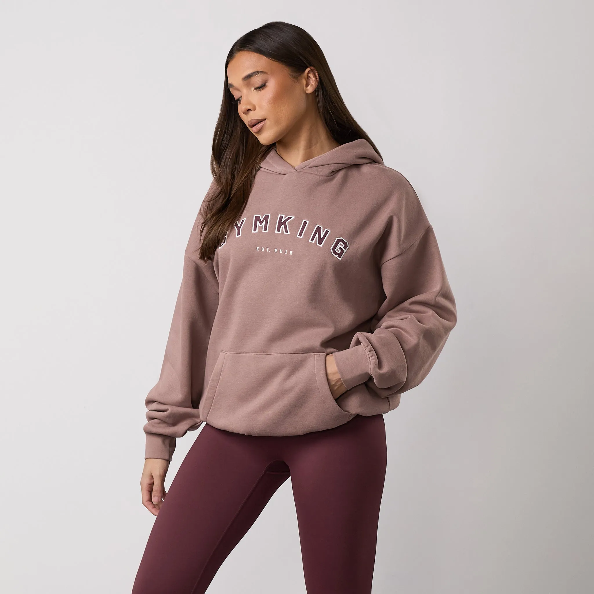 Gym King Shadow Oversized Hood - Fawn sold by The Gym King product image thumbnail 2