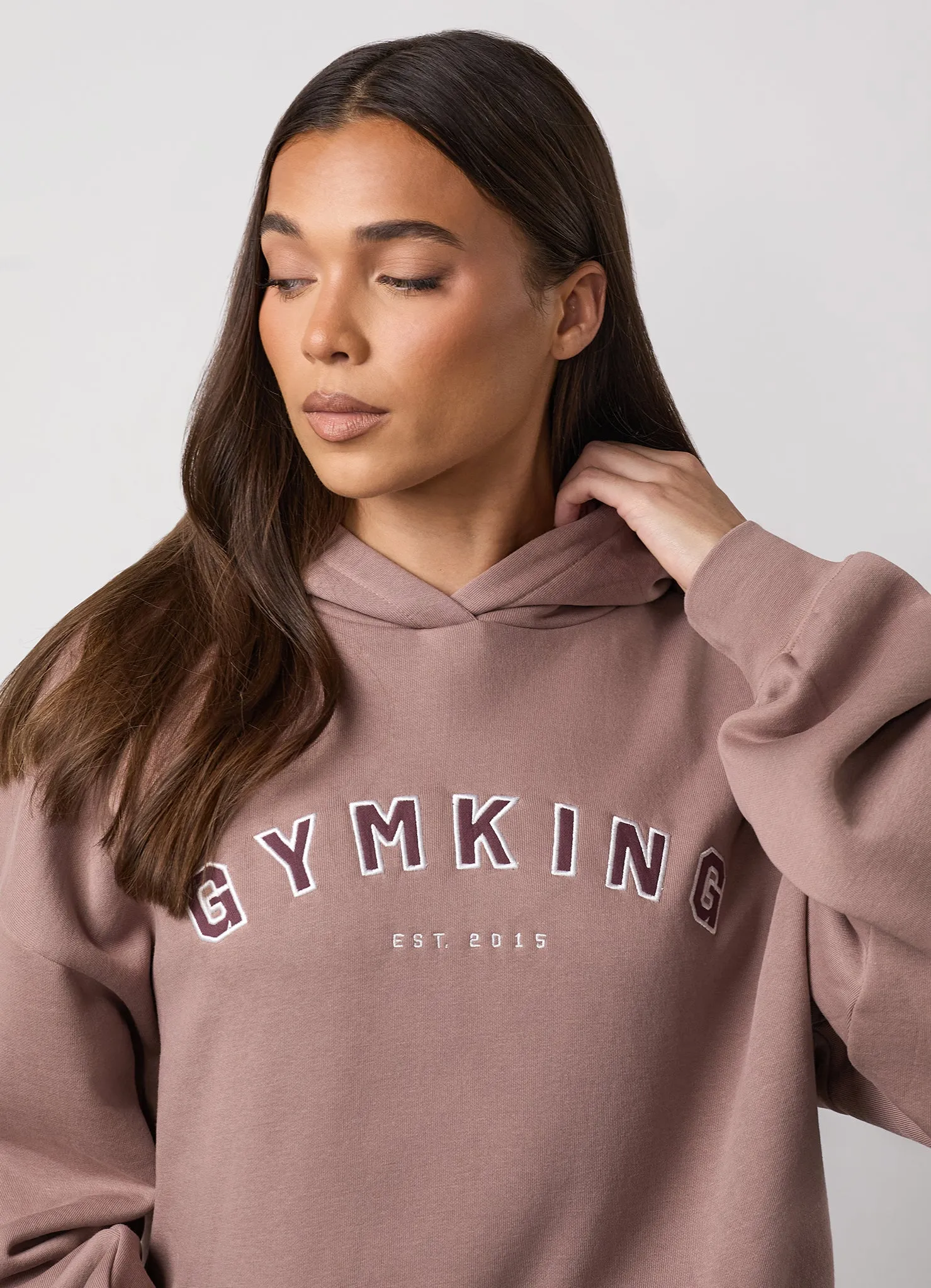 Gym King Shadow Oversized Hood - Fawn sold by The Gym King product image thumbnail 5