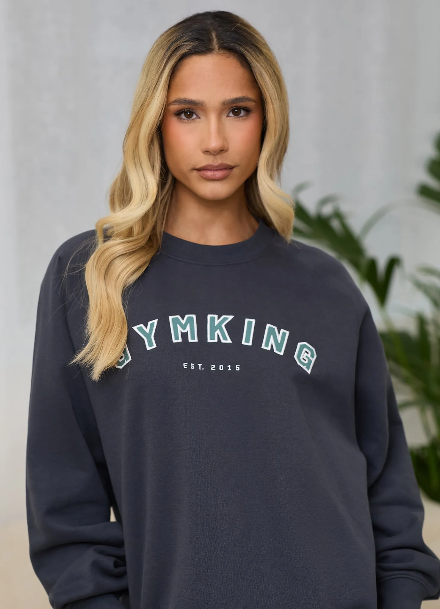 Gym King Shadow Oversized Crew - Midnight Blue sold by The Gym King product image thumbnail 3