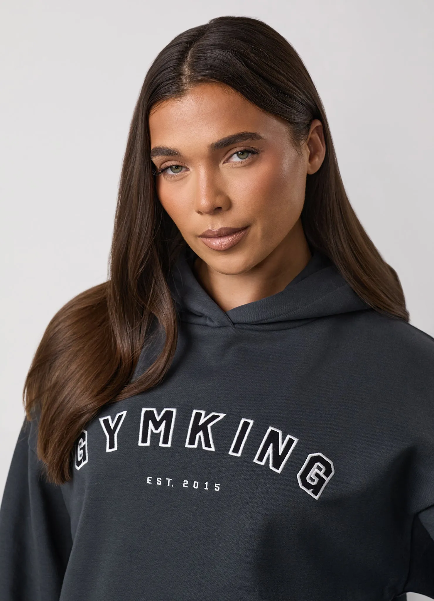 Gym King Shadow Oversized Hood Tracksuit - Oyster Grey sold by The Gym King product image thumbnail 5
