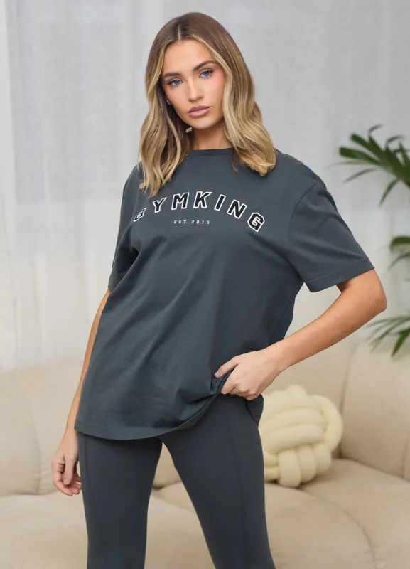 Gym King Shadow Jersey BF Tee - Oyster Grey sold by The Gym King