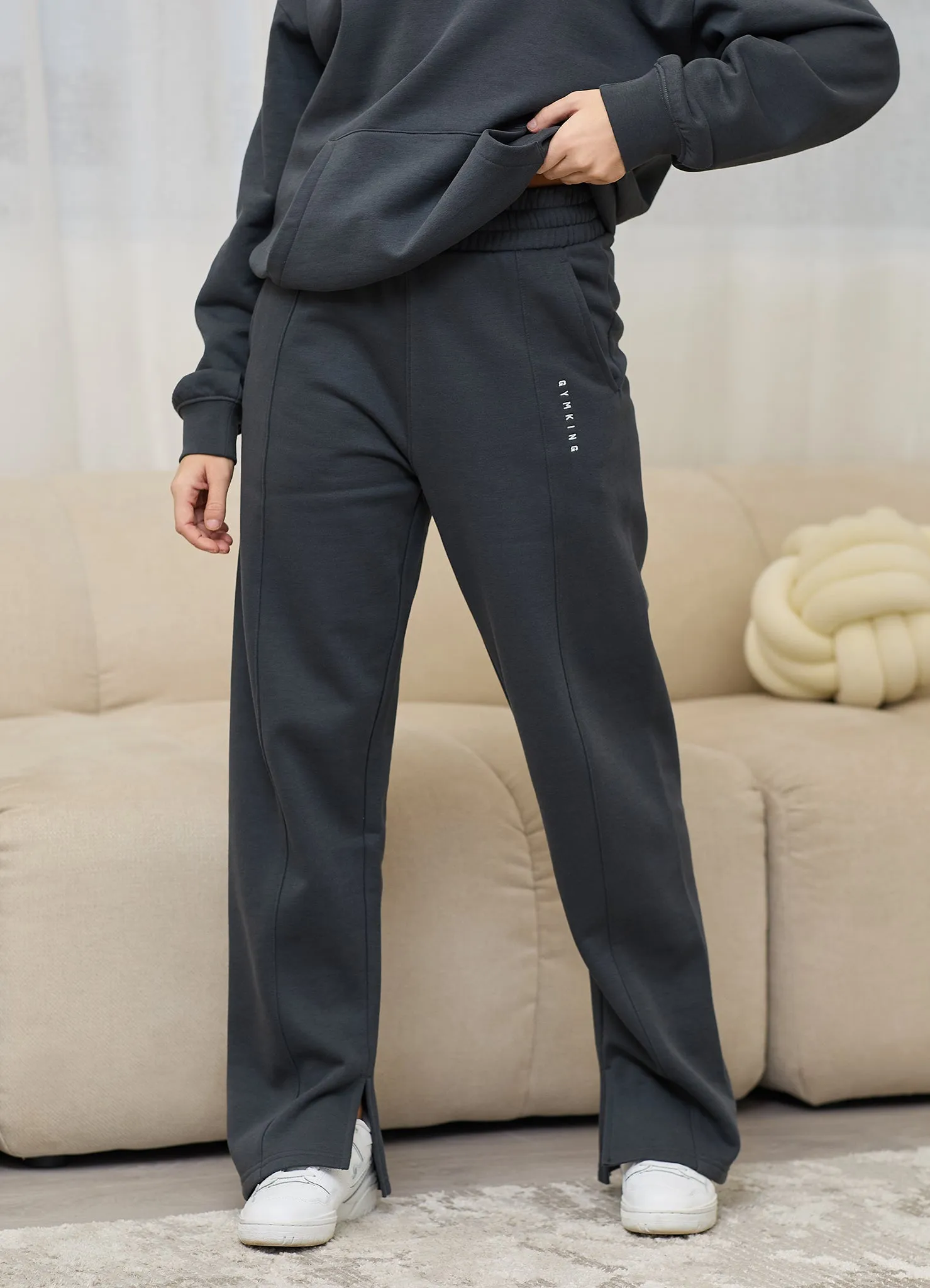 Gym King Shadow Straight Leg Jogger - Oyster Grey sold by The Gym King