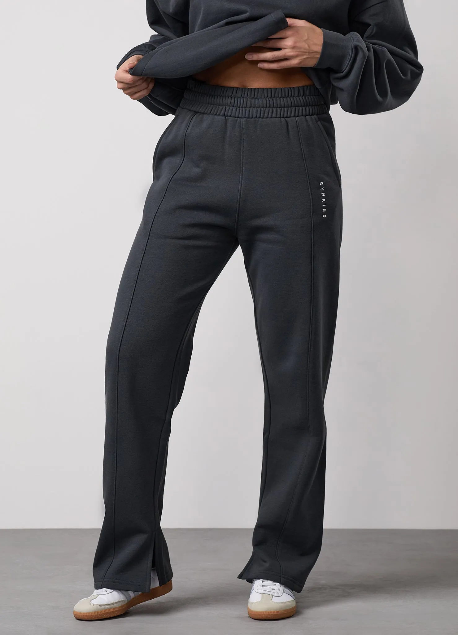 Gym King Shadow Straight Leg Jogger - Oyster Grey sold by The Gym King product image thumbnail 4