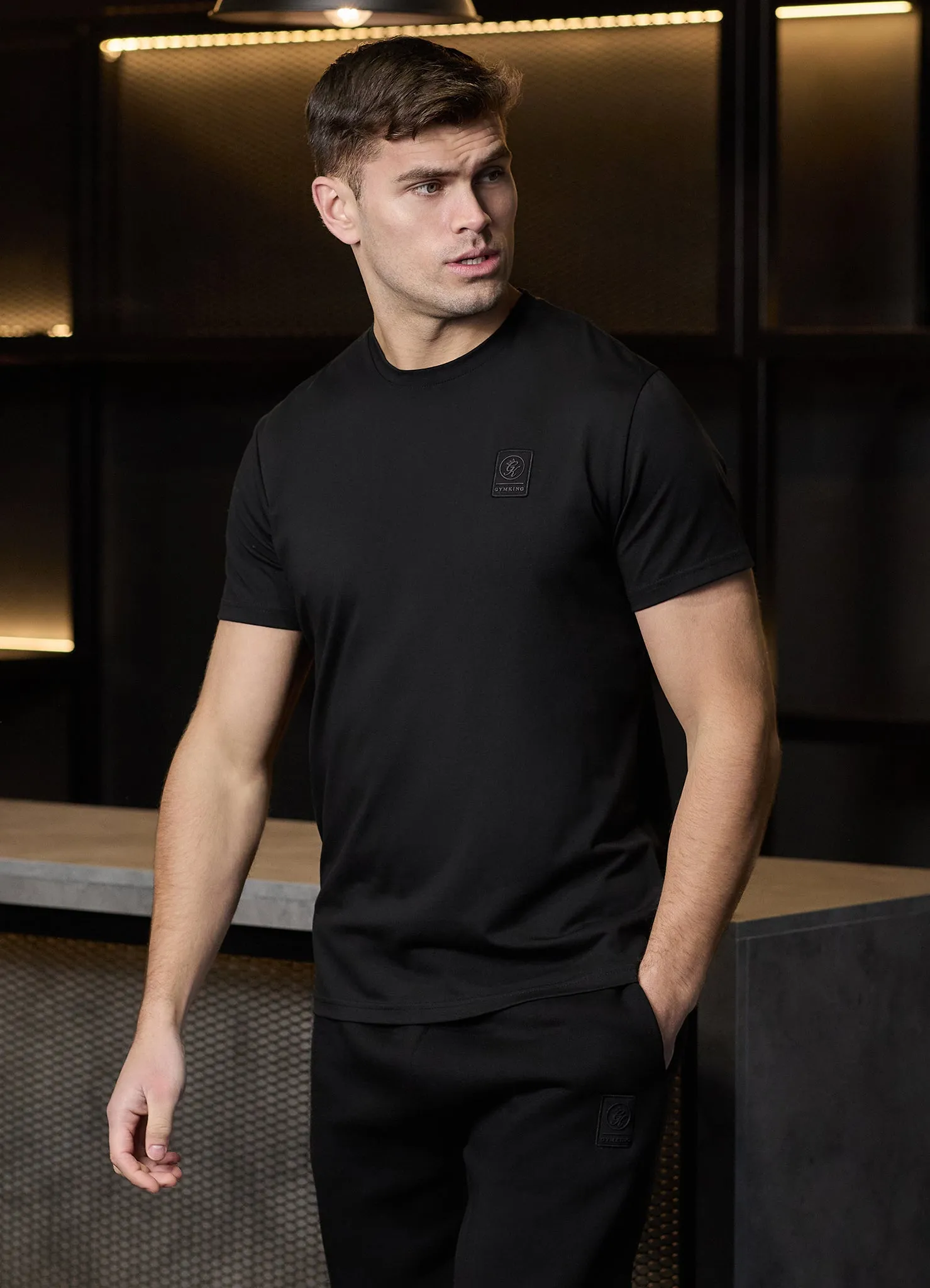 Gym King Emblem Tee - Black sold by The Gym King
