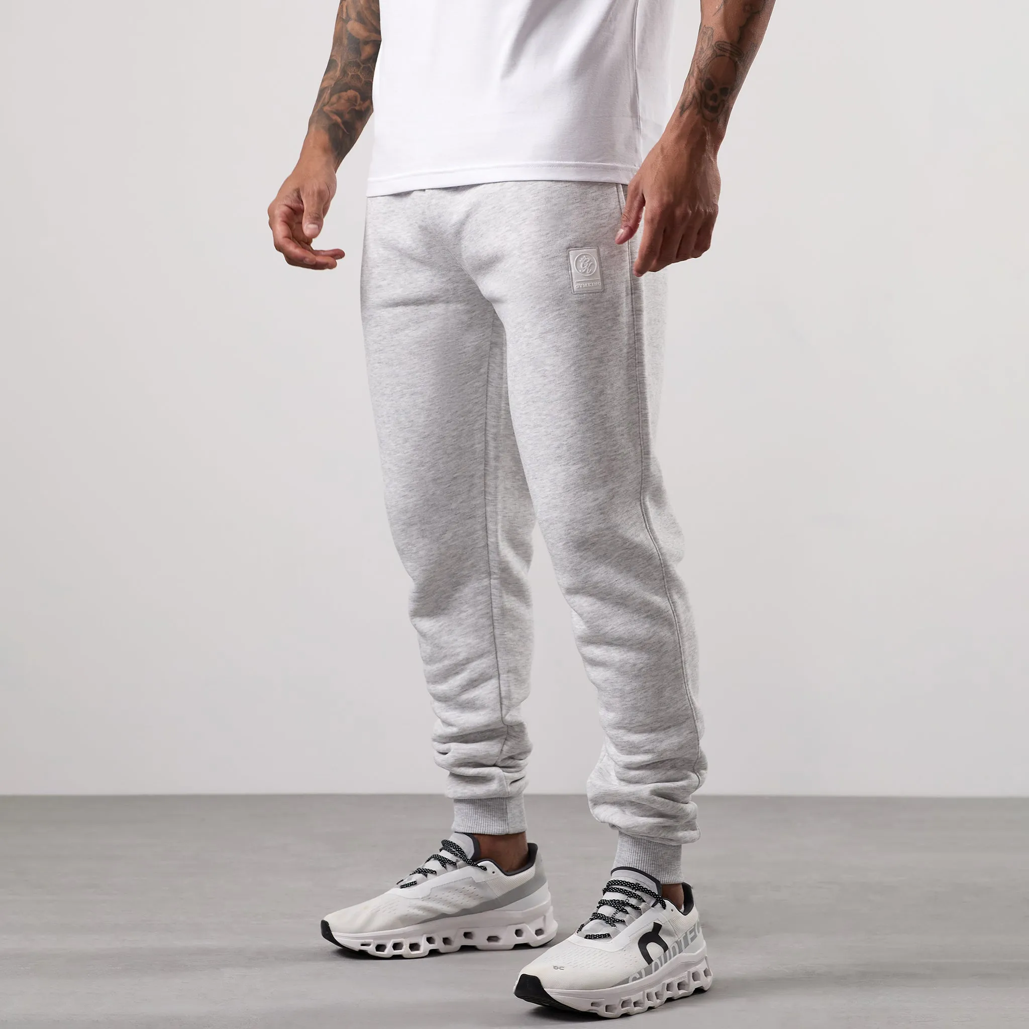 Gym King Emblem Jogger - Snow Marl sold by The Gym King product image thumbnail 2