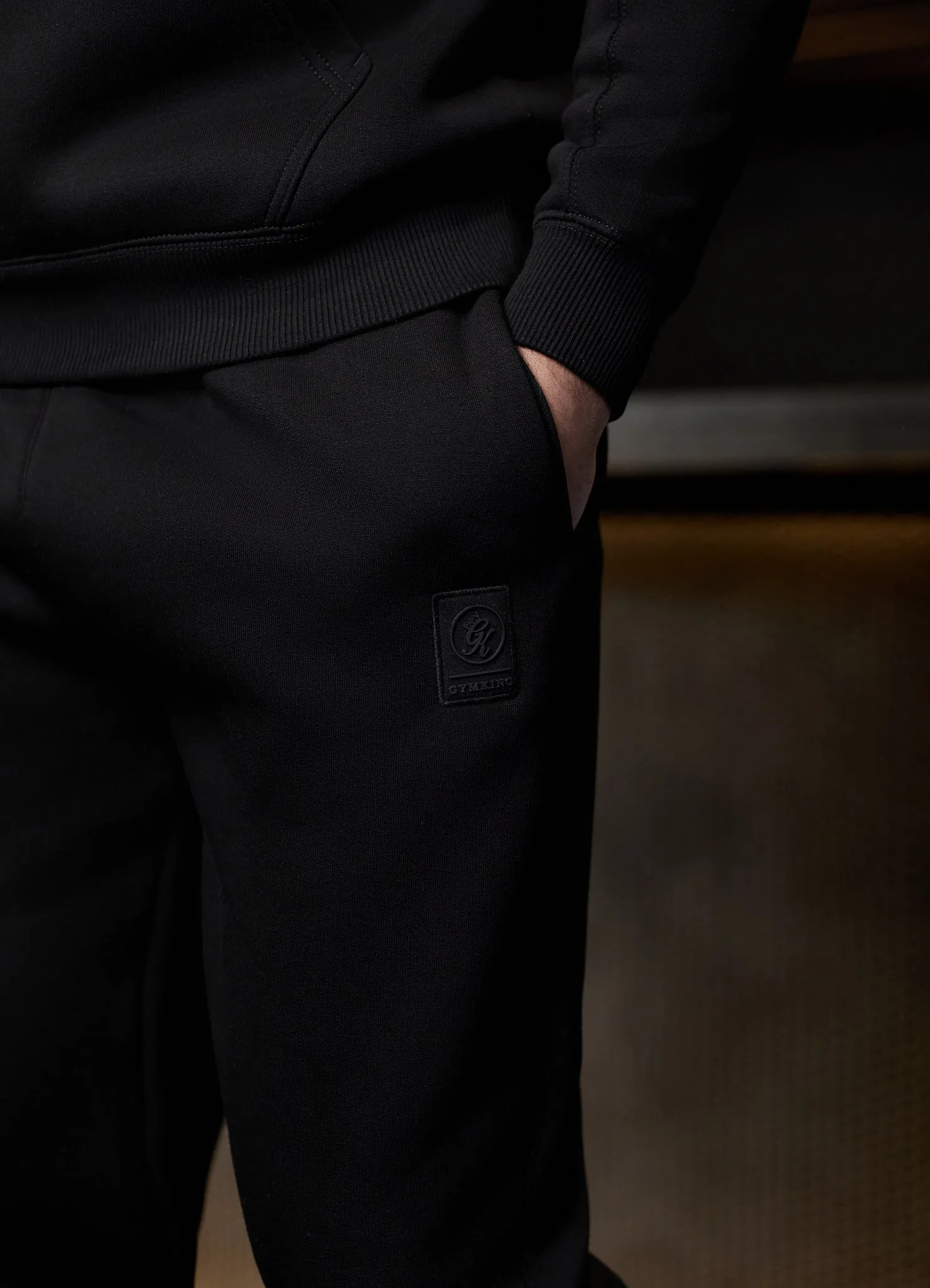 Gym King Emblem Jogger - Black sold by The Gym King product image thumbnail 3