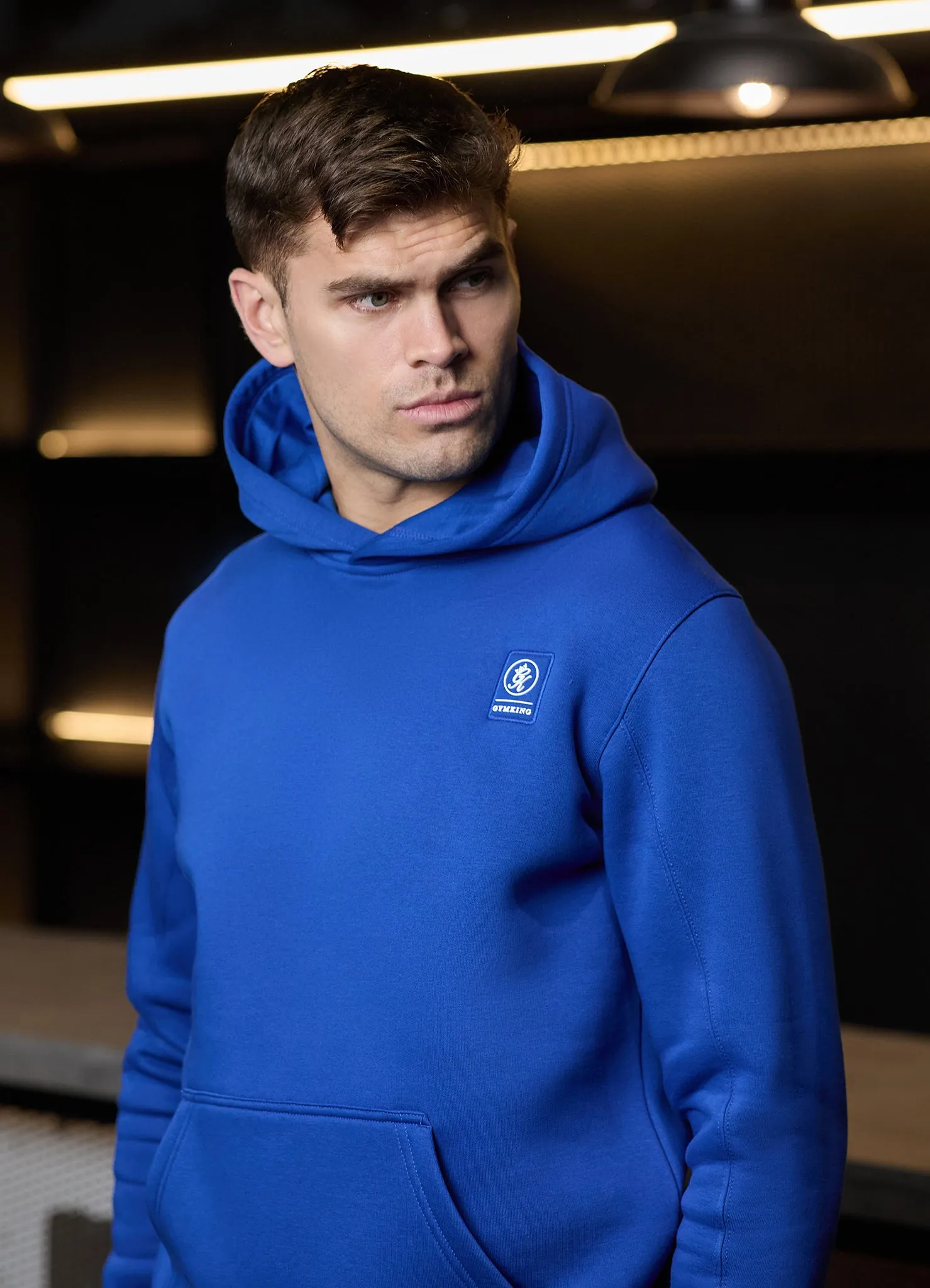 Gym King Emblem Fleece Hood - Royal Blue sold by The Gym King product image thumbnail 3