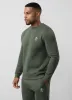 Gym King Fundamental Fleece Crew - Deep Olive sold by The Gym King