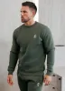 Gym King Fundamental Fleece Crew - Deep Olive sold by The Gym King
