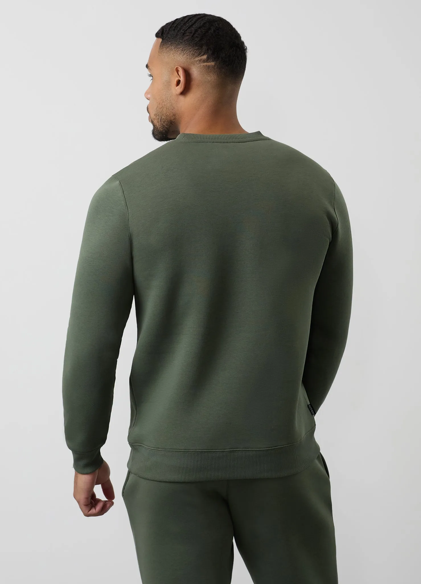 Gym King Fundamental Fleece Crew - Deep Olive sold by The Gym King product image thumbnail 4