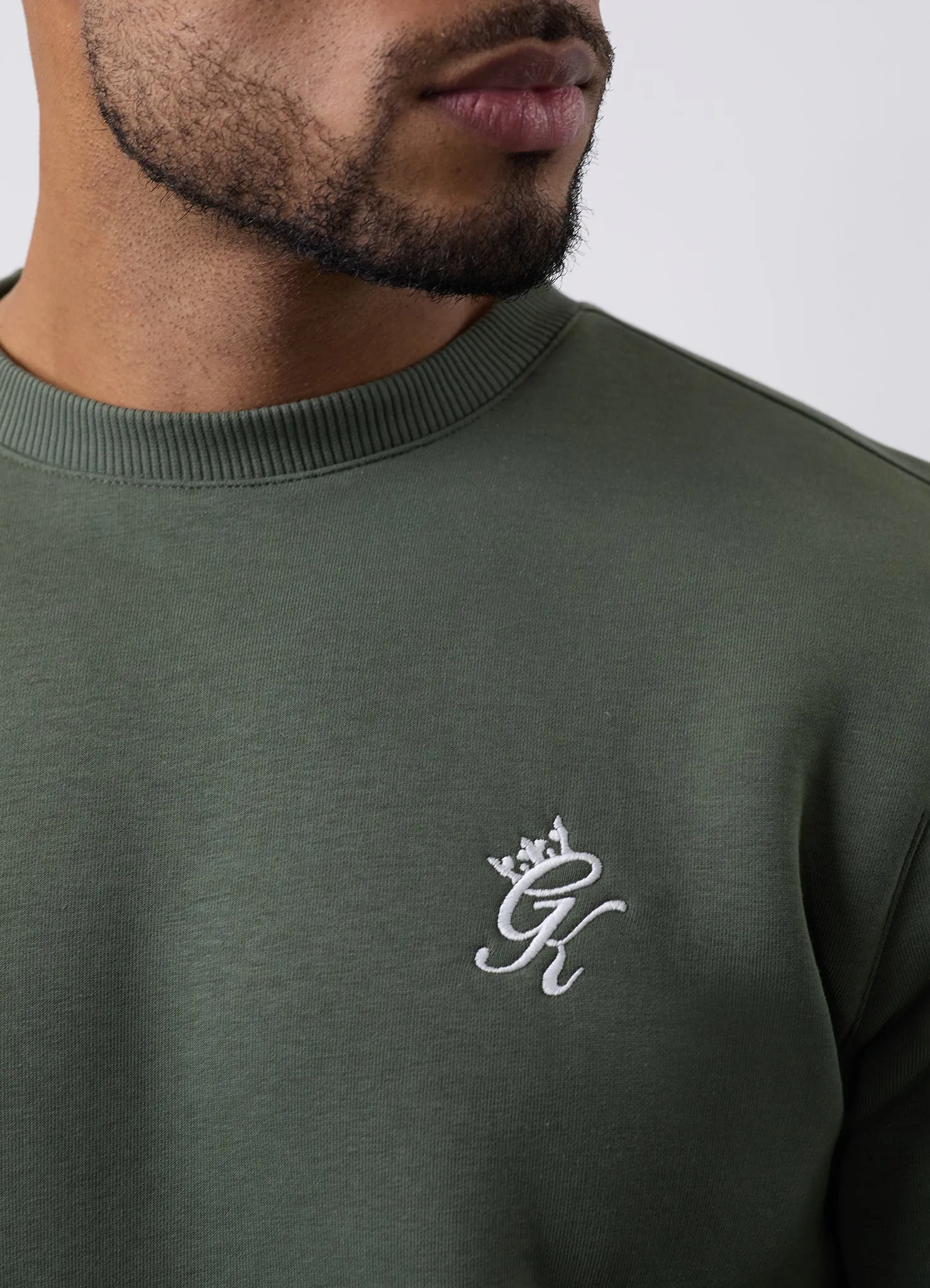 Gym King Fundamental Fleece Crew - Deep Olive sold by The Gym King product image thumbnail 5