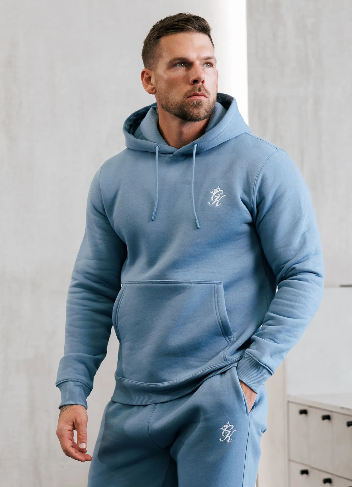 Gym King Fundamental Fleece Hood Tracksuit - Blue Shadow sold by The Gym King product image thumbnail 2