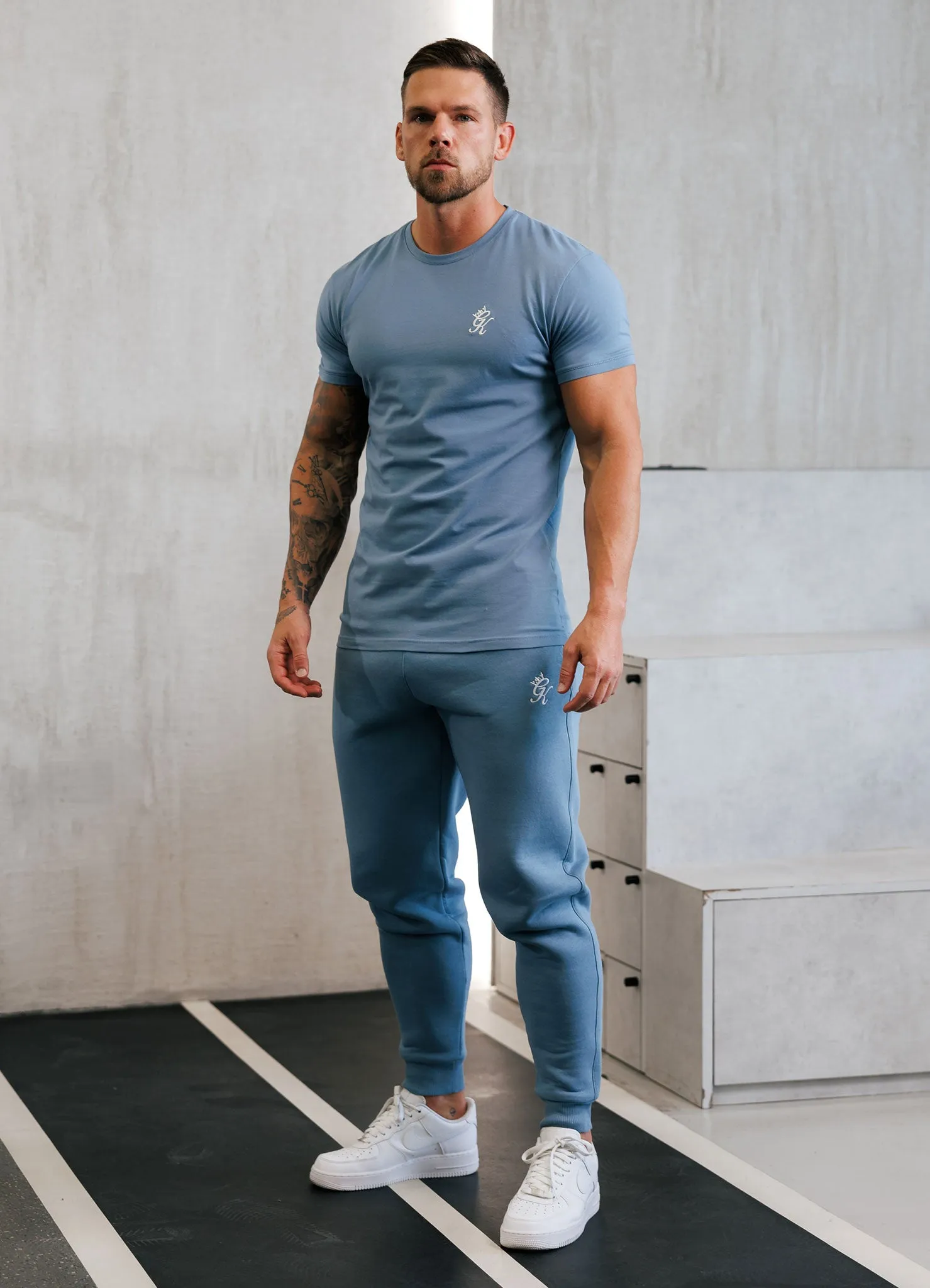 Gym King Fundamental Jersey Tee - Blue Shadow sold by The Gym King product image thumbnail 4